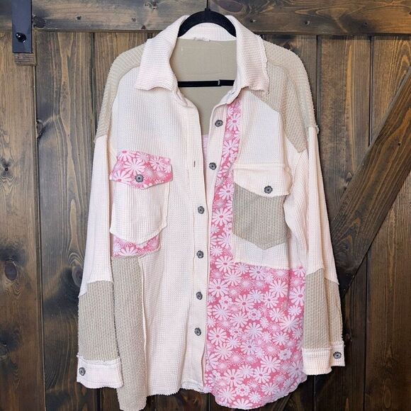 Pol Long Sleeve Thermal Jacket Shirt Shacket - Picture 3 of 6